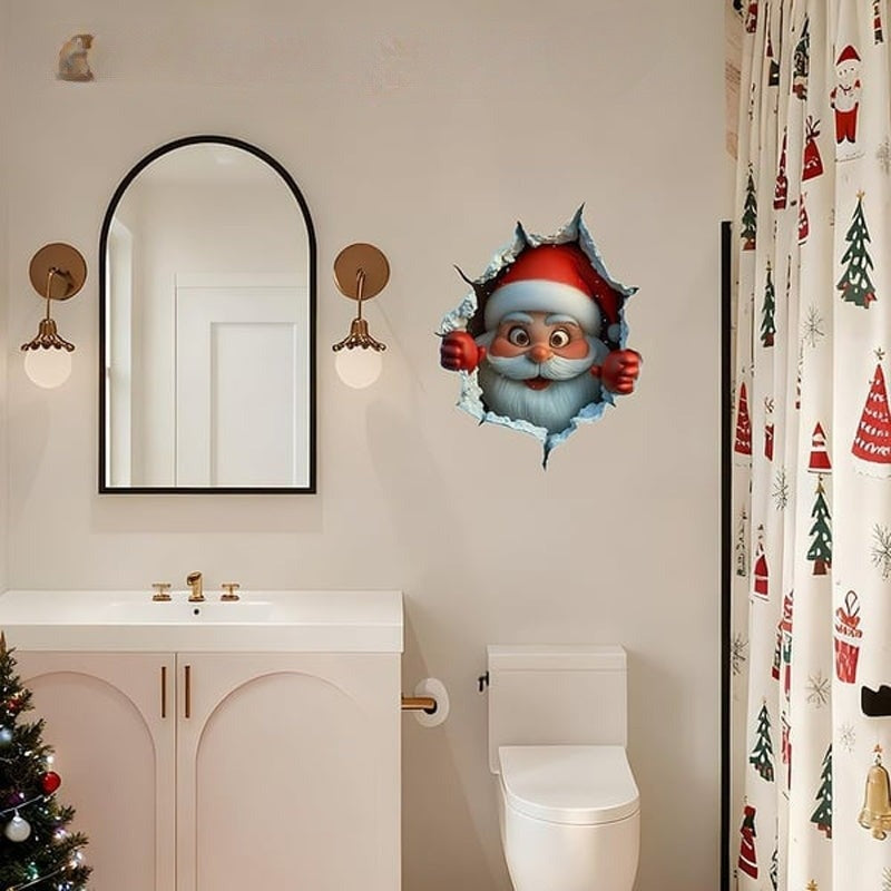 Creatieve kerstmuurstickers