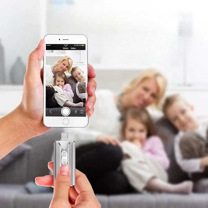 4-in-1 USB-geheugenstick voor telefoons en computers