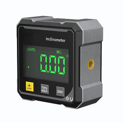 Digitale hoekmeter met laser en magneten