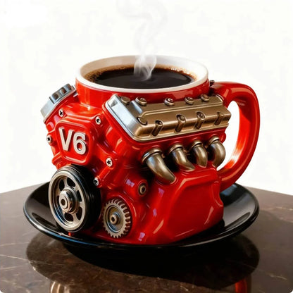 Mok met V8-motief – het perfecte cadeau voor elke man