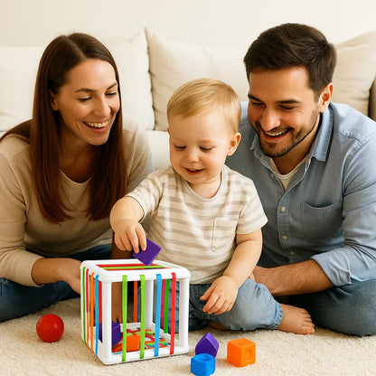 Vormensorteerdoos voor de motorische ontwikkeling en vroege educatie van kinderen