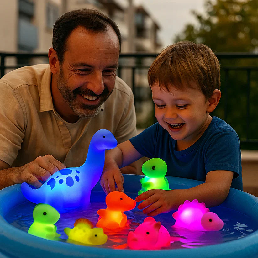 Lichtgevend dinosaurus-waterspeelgoed