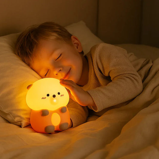Lieve otter – siliconen nachtlampje