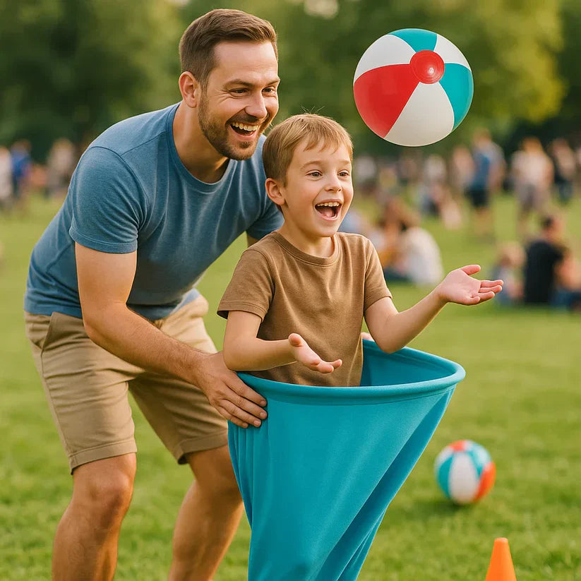 Het ballenvangspel voor het hele gezin