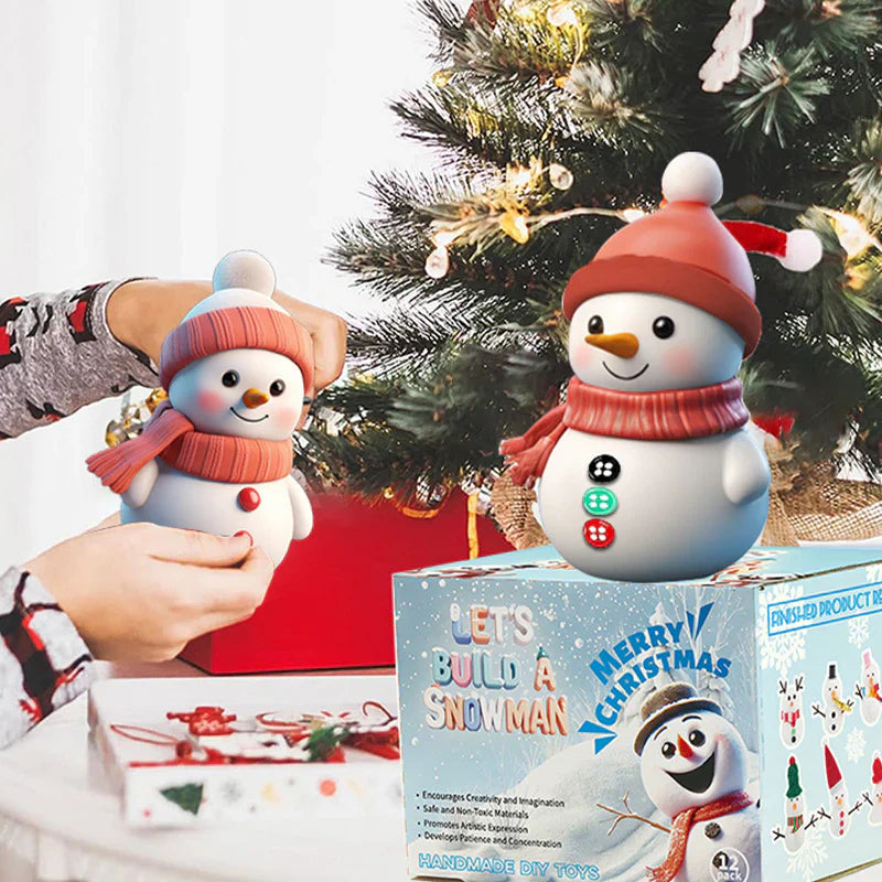 Kerst DIY-knutselset voor kinderen – maak je eigen sneeuwman