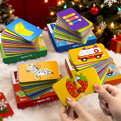 Kleurrijke educatieve puzzel voor kinderen