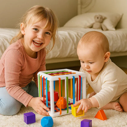 Vormensorteerdoos voor de motorische ontwikkeling en vroege educatie van kinderen