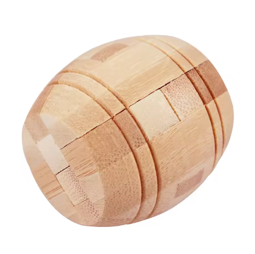 Houten 3D-puzzel – klassiek denkspel voor iedereen