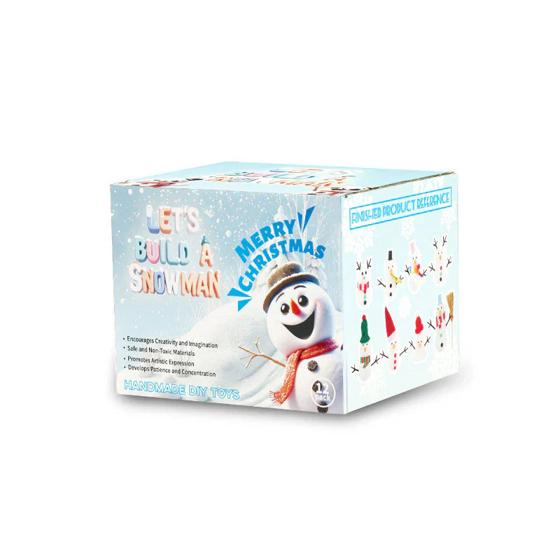 Kerst DIY-knutselset voor kinderen – maak je eigen sneeuwman