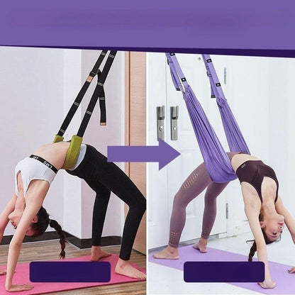 Verstelbare yoga- en pilates-stretchband