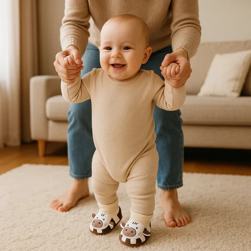 Zeer zachte en antislip babysokjes