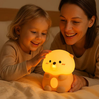 Lieve otter – siliconen nachtlampje