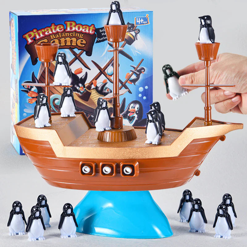 Pinguïn-piratenboot – Een evenwichtsspel voor de hele familie