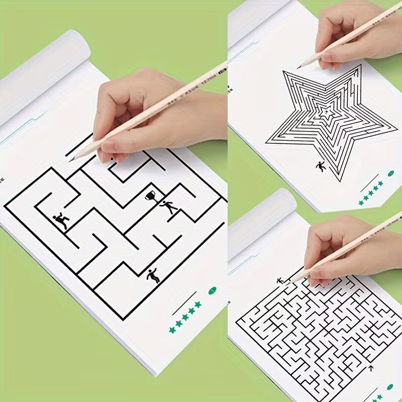 192 doolhofpuzzels – een boek dat concentratie en denkvermogen traint
