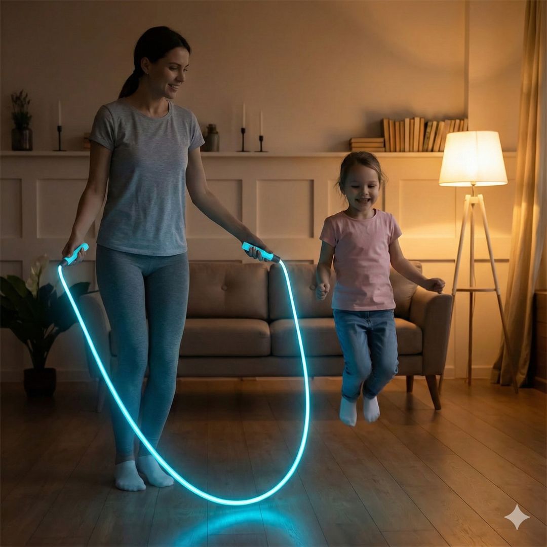Verlichte LED-springtouw