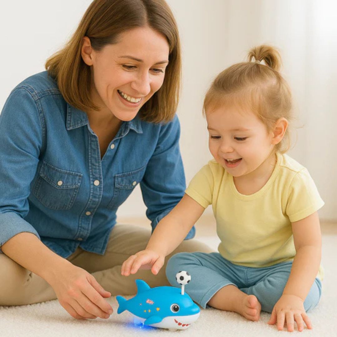 Drijvend haaien­speelgoed met bal