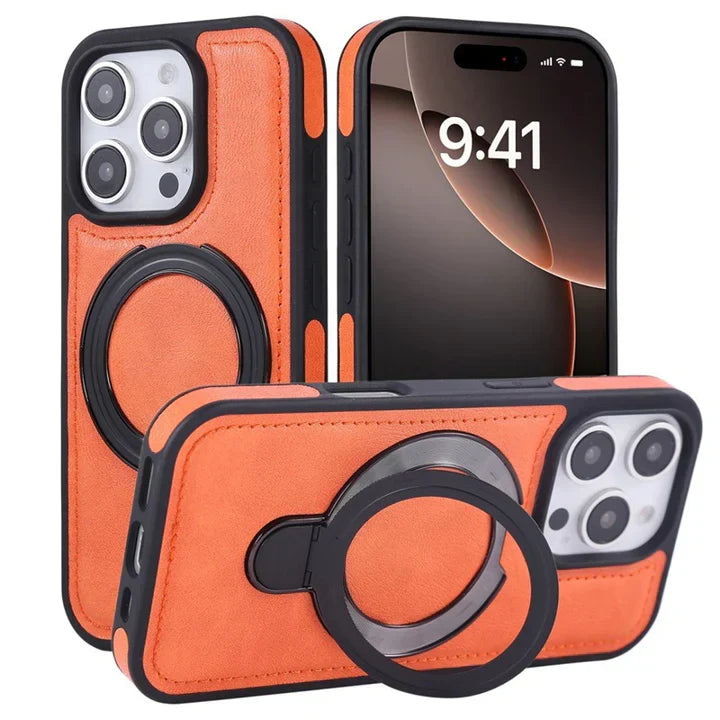 Elegante iPhone-hoes met verborgen standaard