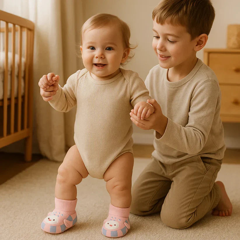 Zeer zachte en antislip babysokjes