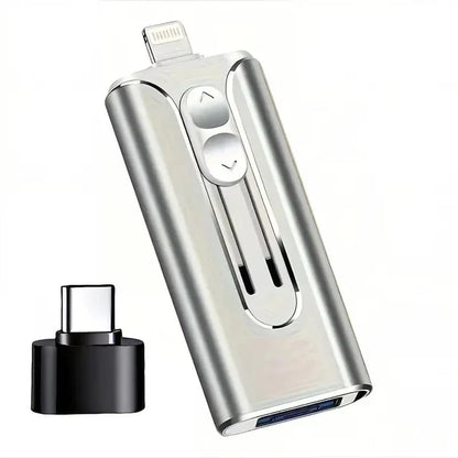 4-in-1 USB-geheugenstick voor telefoons en computers
