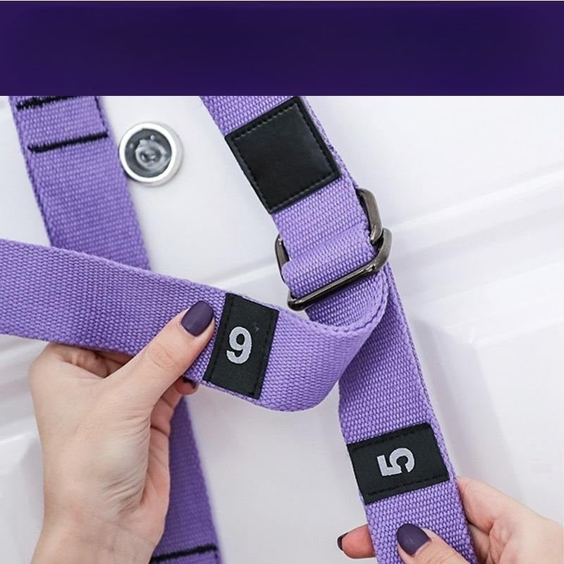 Verstelbare yoga- en pilates-stretchband