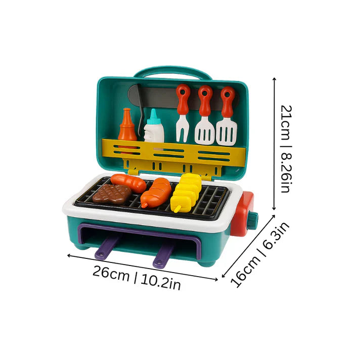 BBQ-grill – een kinderkookset met rookeffect en voedsel dat van kleur verandert