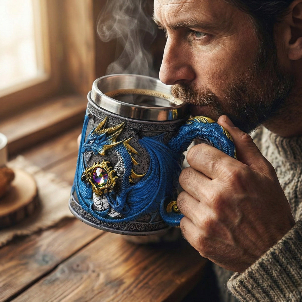 Mok met drakenmotief – een unieke keuze voor een man