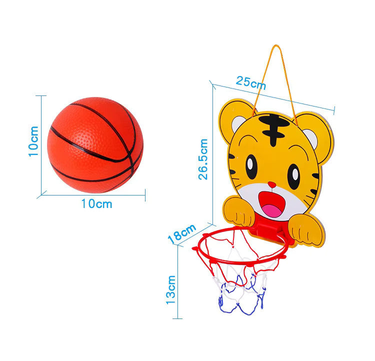 Schattige dierenbasketbalset voor kinderen