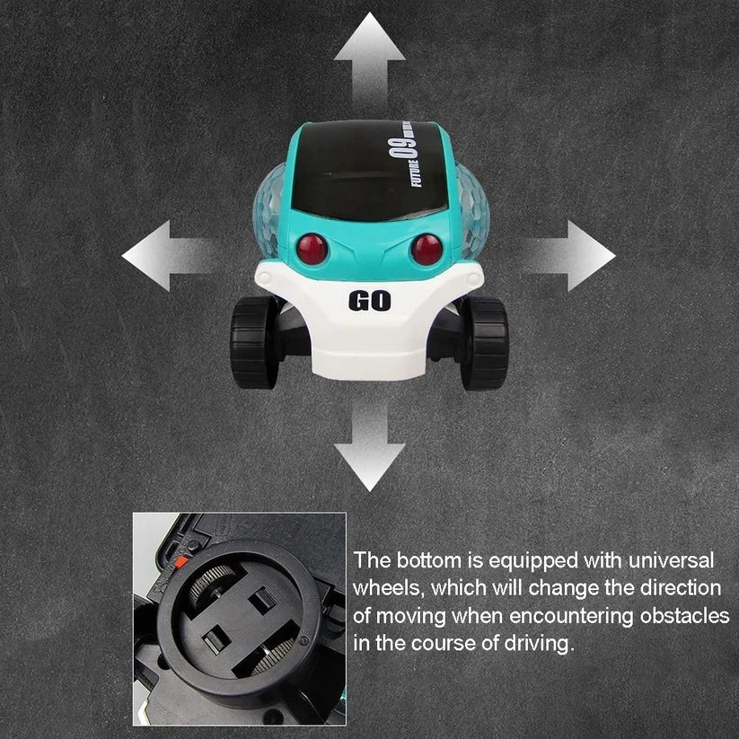 Helende 360° muzikale stuntauto