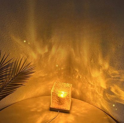 Kristallen projector lamp – 16 kleuren met een rustgevend oceaaneffect