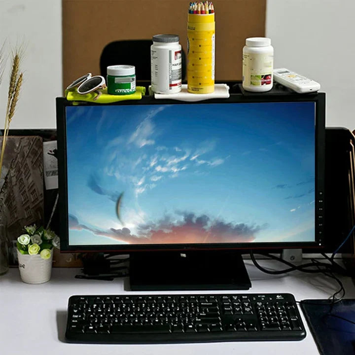 Monitorplank en bureau-organizer – „GlideHold“