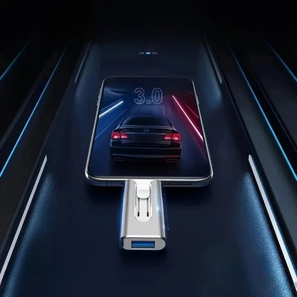 4-in-1 USB-geheugenstick voor telefoons en computers