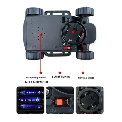 Helende 360° muzikale stuntauto