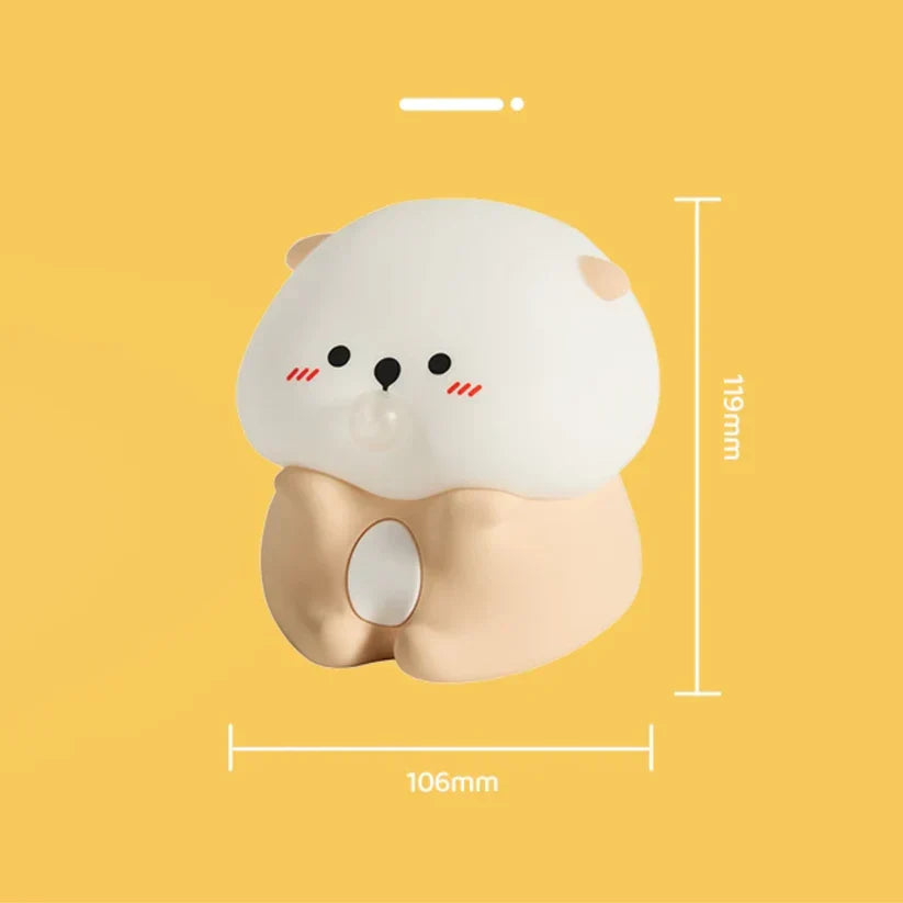 Lieve otter – siliconen nachtlampje