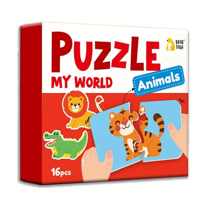 Kleurrijke educatieve puzzel voor kinderen
