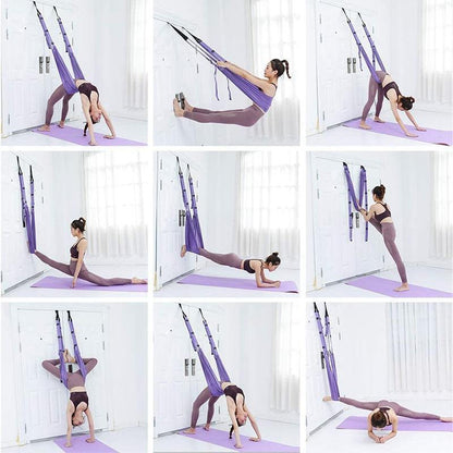 Verstelbare yoga- en pilates-stretchband