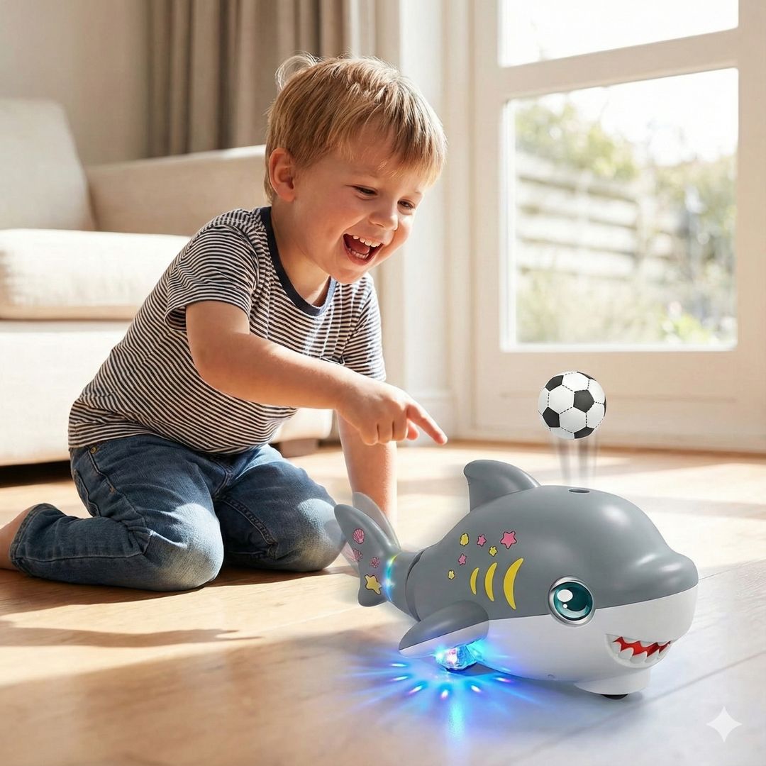 Drijvend haaien­speelgoed met bal