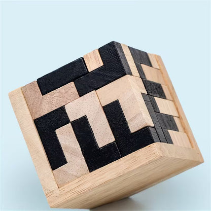 54-delige houten puzzel – een intensieve training voor je brein