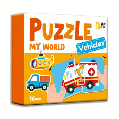 Kleurrijke educatieve puzzel voor kinderen