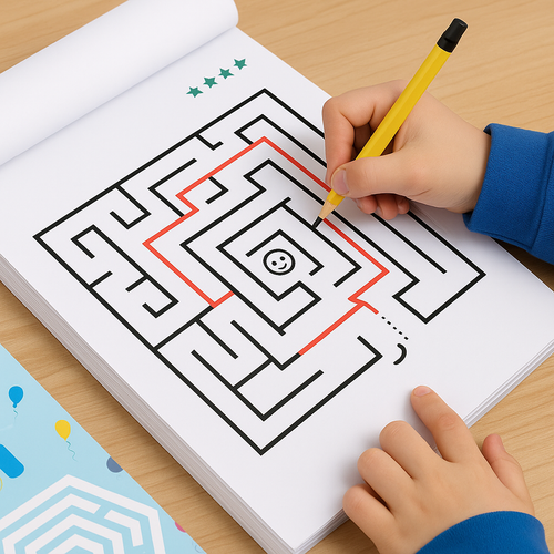 192 doolhofpuzzels – een boek dat concentratie en denkvermogen traint