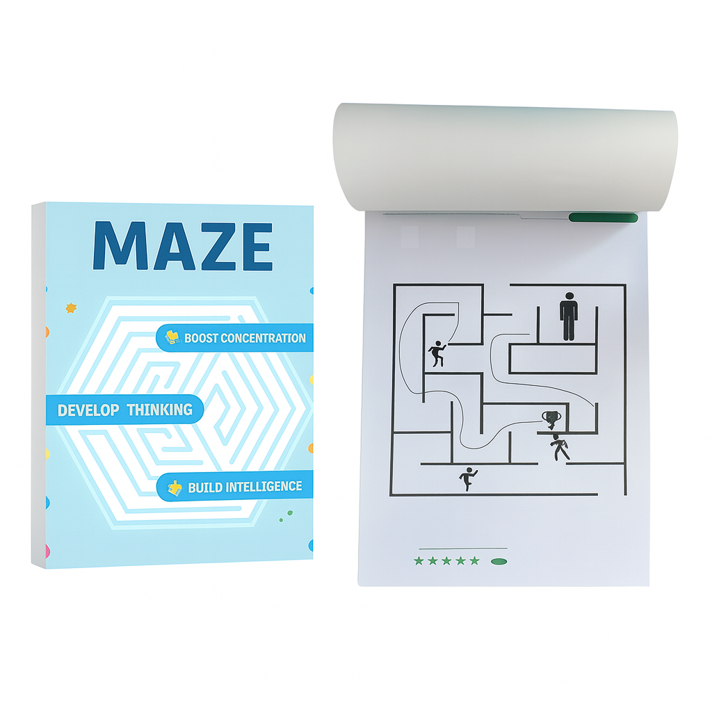 192 doolhofpuzzels – een boek dat concentratie en denkvermogen traint
