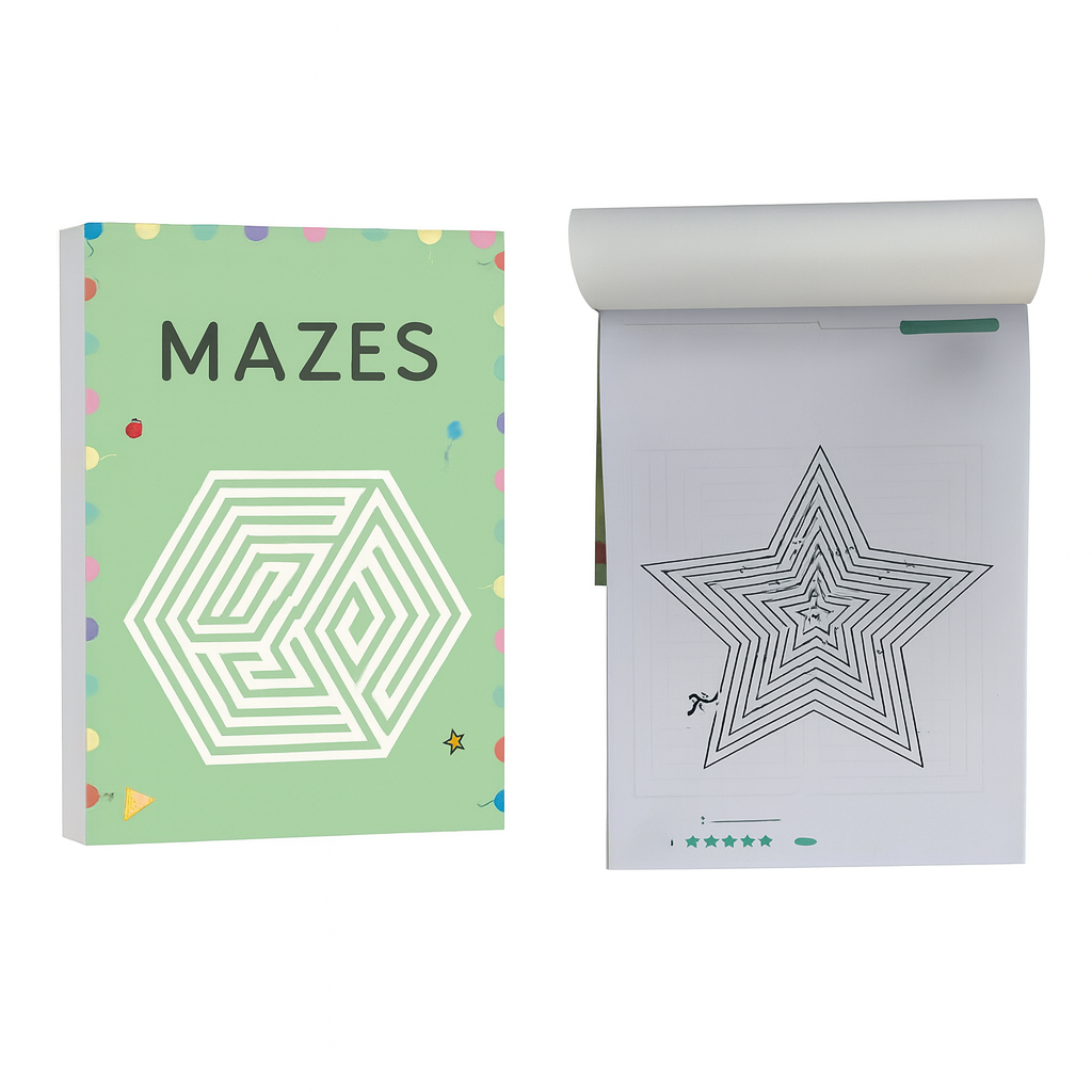 192 doolhofpuzzels – een boek dat concentratie en denkvermogen traint
