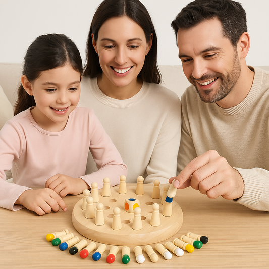 Houten geheugen- en logicaspel – een puzzel voor het hele gezin