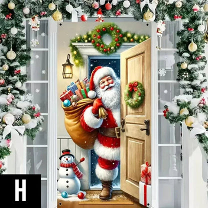 Kerstdeurkrans met strik en belletjes – een opvallende feestelijke decoratie