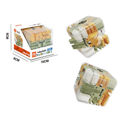 Logische puzzel “3D-doolhofkubus”