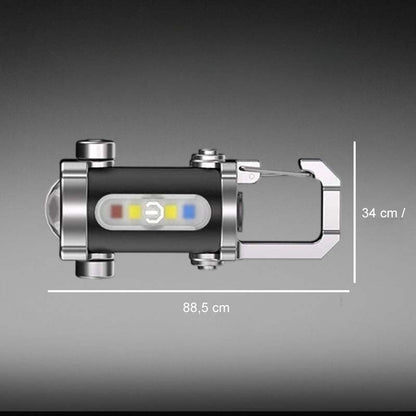 Oplaadbare heldere zaklamp met sleutelhanger