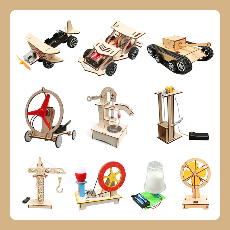 Creatieve handgemaakte technische speelgoedjes