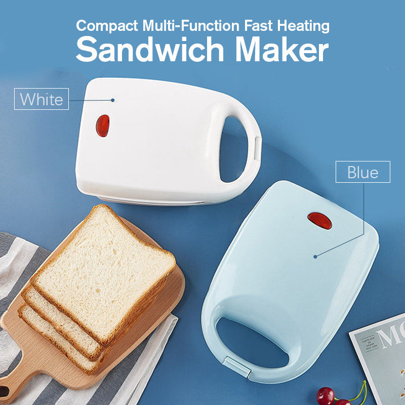 Compacte multifunctionele sandwichmaker – warme ontbijtjes in 3 minuten