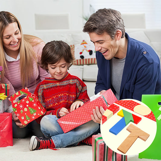 Houten T-vormige puzzel voor kinderen en volwassenen