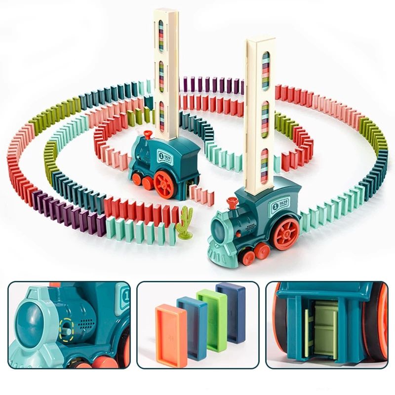 Automatische dominotrein-speelgoed